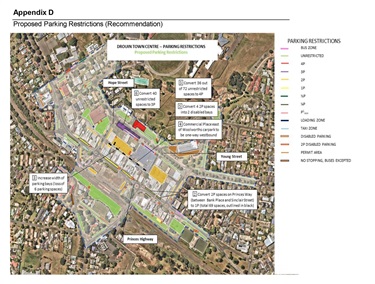 Drouin Parking Study Recommendations Map