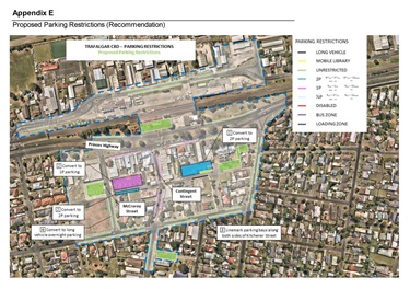 Trafalgar Parking Study Recommendations Map