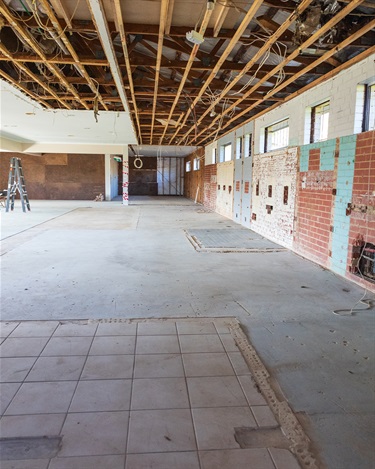Internal demolition is well underway at the pavilion