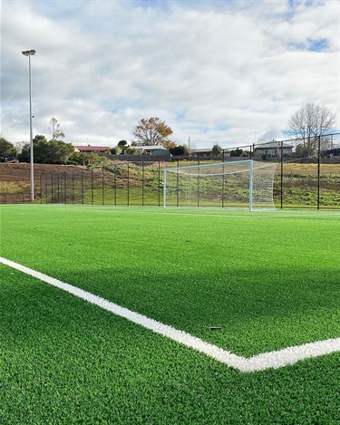 The project has now reached practical completion and the new synthetic pitch is ready for use.