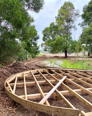 New raised platform and wetland walk