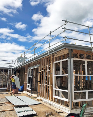 With the frame and roof now complete, brickwork and the internal fit-out will soon begin