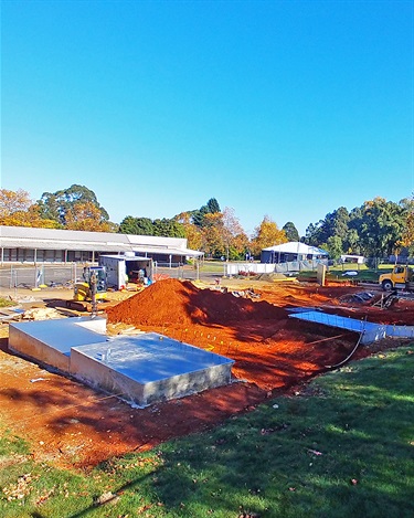 Concreting has begun on site and progress continues at a steady pace