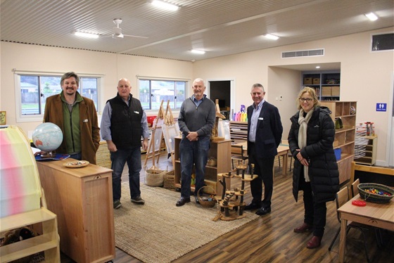 Councillors at the Trafalgar ELC
