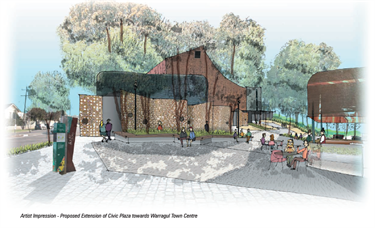 Artist Impression of the Forecourt Plaza