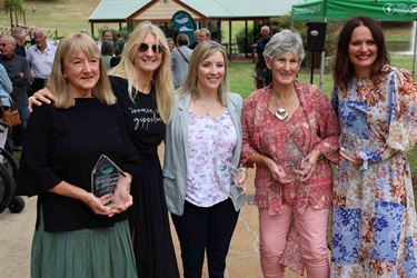 Heather McLeish, nominator Kerri Irwin, Lichelle Clarke PLY, Anne Skinner and Belinda Watts-Keely.