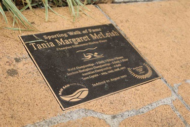 Tania McLeish's plaque.