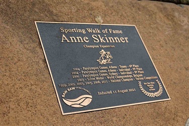 Anne Skinner's plaque.