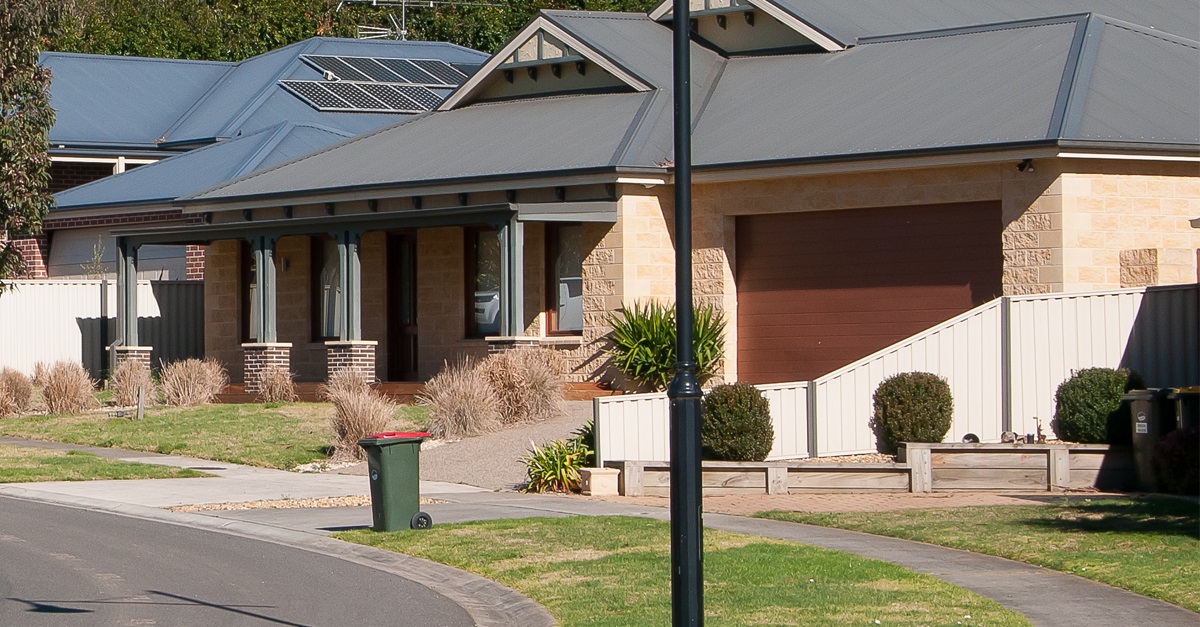 Photo of footpath on a residential street