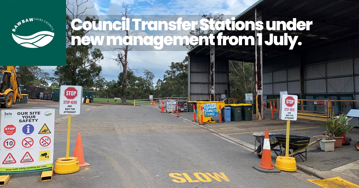 Council Transfer Stations under new management from 1 July