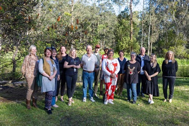 Community and Working Group members with Mayor Annemarie McCabe. Left to right: Abbie Graham, Jessica Edmondson, Wendy Edgar, Krystal Barr, Kate Grayham, Tony Gilham, Dr Riccardo Armillie, Mikey Densham, Kitty Penne, Keather Gillespie, Mayor Annemarie McCabe, Glenn Fenton, Leah Dougherty and Moira McCourt.